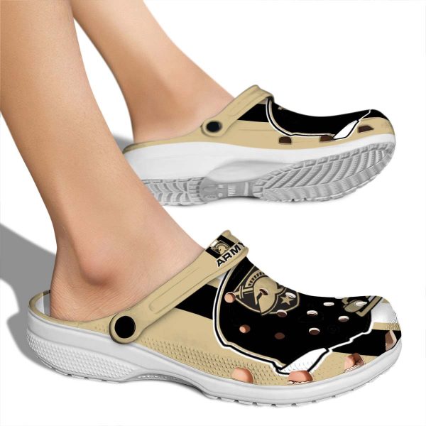 army black knights helmet stripes clog fashion forward