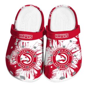 atlanta hawks splatter graphics clog best selling