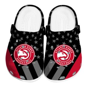 atlanta hawks stellar stripes theme clog best selling