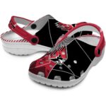ball state cardinals geometric background clog best selling