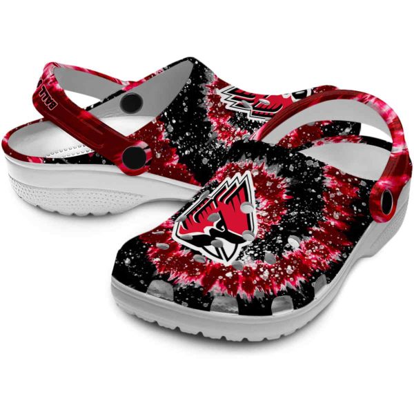 ball state cardinals radiant burst effect clog high quality