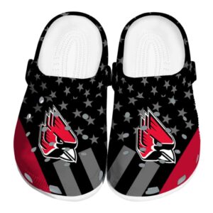 ball state cardinals stellar stripes theme clog best selling