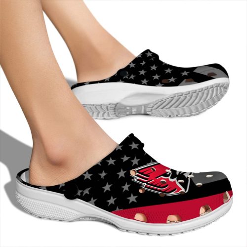 ball state cardinals stellar stripes theme clog fashion forward