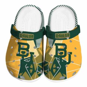 baylor bears geometric background clog best selling