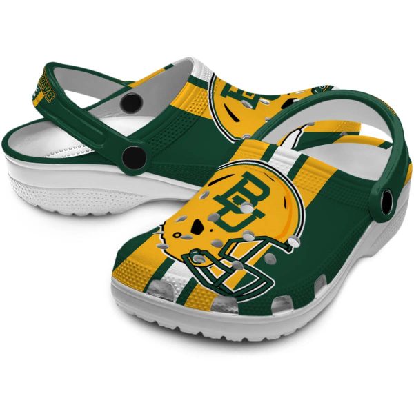 baylor bears helmet stripes clog high quality