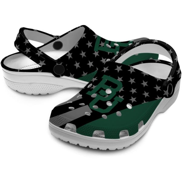 baylor bears stellar stripes theme clog high quality