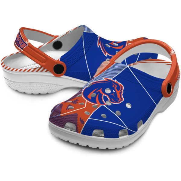 boise state broncos geometric background clog high quality