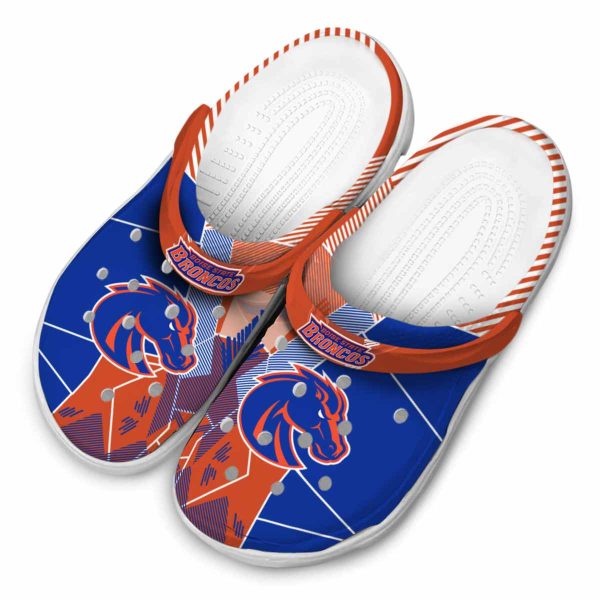boise state broncos geometric background clog latest model