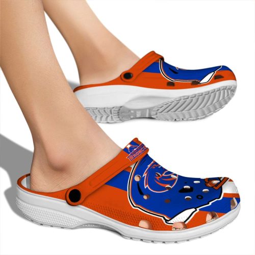 boise state broncos helmet stripes clog fashion forward