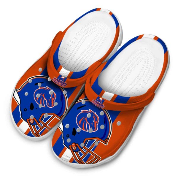 boise state broncos helmet stripes clog latest model