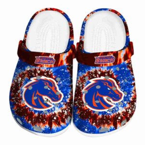 boise state broncos radiant burst effect clog best selling