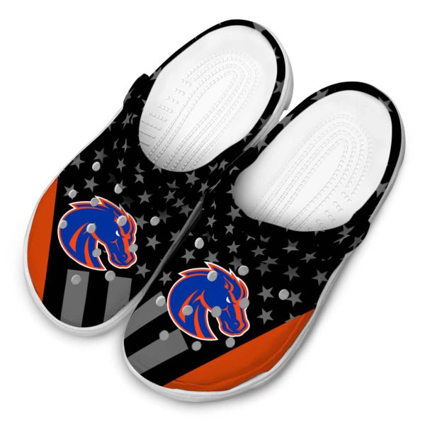 boise state broncos stellar stripes theme clog latest model