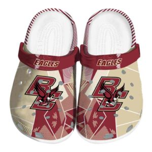 boston college eagles geometric background clog best selling