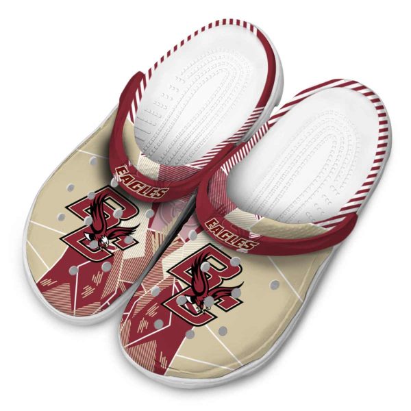 boston college eagles geometric background clog latest model