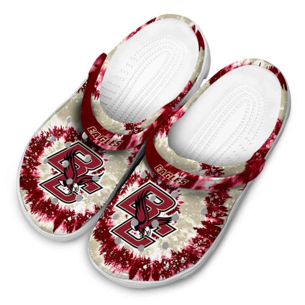 boston college eagles radiant burst effect clog latest model