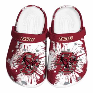 boston college eagles splatter graphics clog best selling