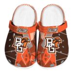 bowling green falcons geometric background clog best selling