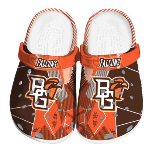bowling green falcons geometric background clog best selling