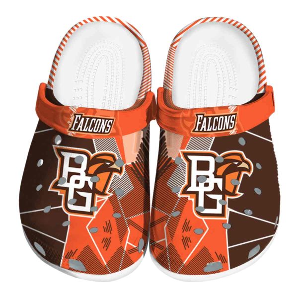 bowling green falcons geometric background clog best selling