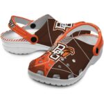 bowling green falcons geometric background clog best selling