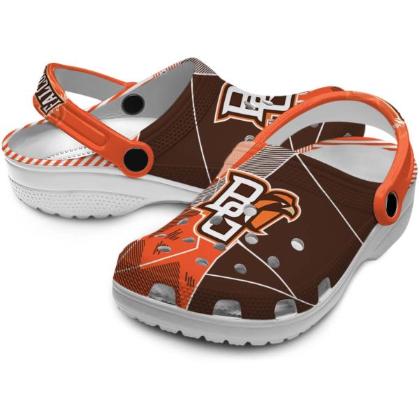 bowling green falcons geometric background clog high quality