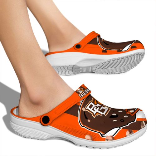 bowling green falcons helmet stripes clog fashion forward