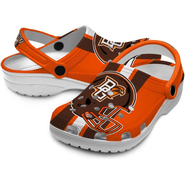 bowling green falcons helmet stripes clog high quality