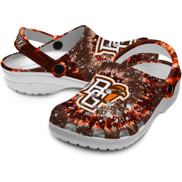 bowling green falcons radiant burst effect clog high quality