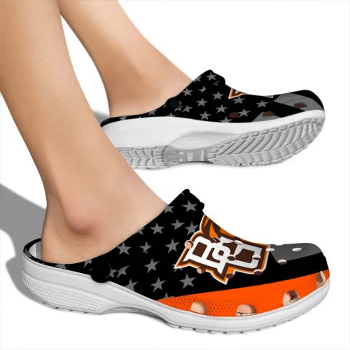 bowling green falcons stellar stripes theme clog fashion forward