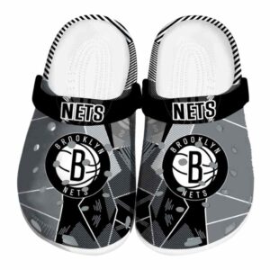brooklyn nets geometric background clog best selling