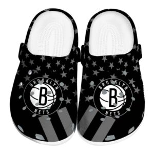 brooklyn nets stellar stripes theme clog best selling