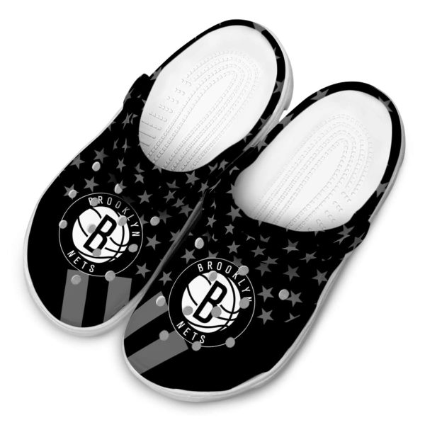 brooklyn nets stellar stripes theme clog latest model