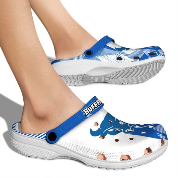 buffalo bulls geometric background clog fashion forward
