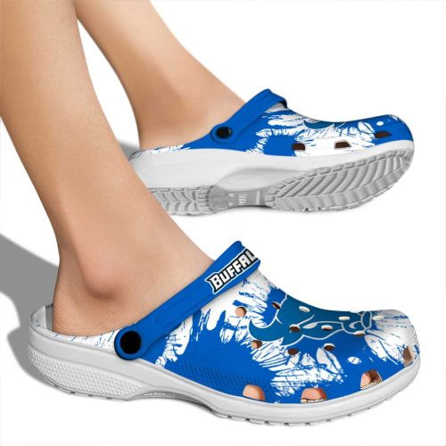 buffalo bulls splatter graphics clog fashion forward