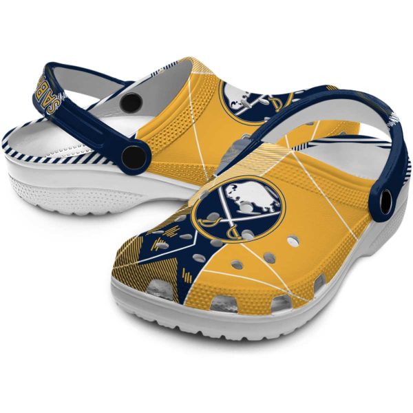 buffalo sabres geometric background clog high quality