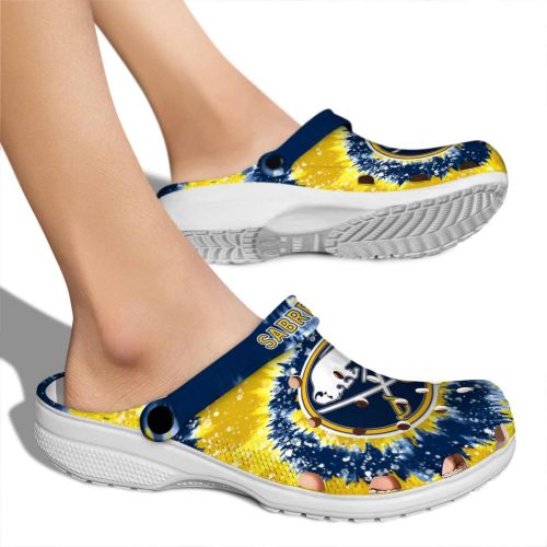 buffalo sabres radiant burst effect clog fashion forward
