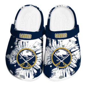 buffalo sabres splatter graphics clog best selling