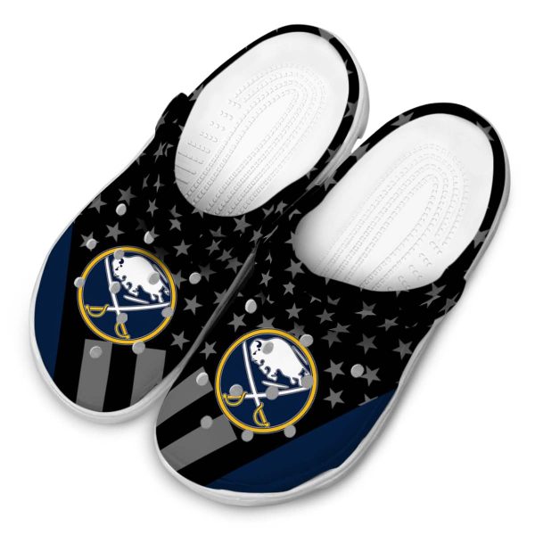 buffalo sabres stellar stripes theme clog latest model