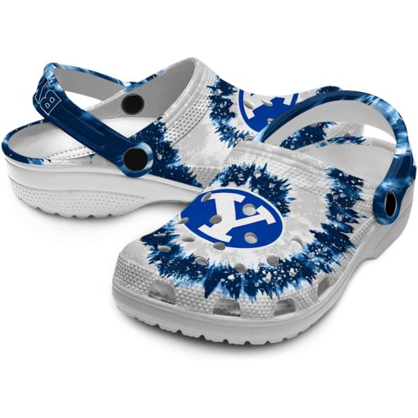 byu cougars radiant burst effect clog high quality