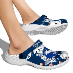 byu cougars splatter graphics clog fashion forward