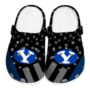 byu cougars stellar stripes theme clog best selling