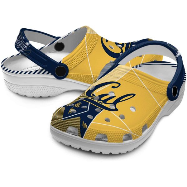 california golden bears geometric background clog high quality