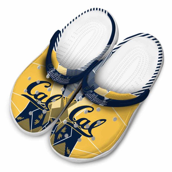 california golden bears geometric background clog latest model