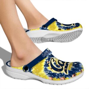 california golden bears radiant burst effect clog fashion forward