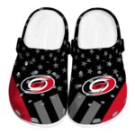 carolina hurricanes stellar stripes theme clog best selling