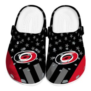 carolina hurricanes stellar stripes theme clog best selling