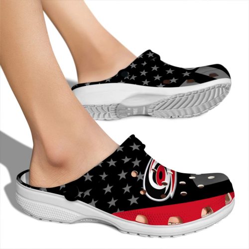 carolina hurricanes stellar stripes theme clog fashion forward