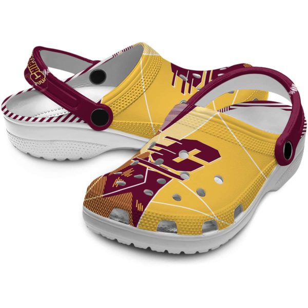 central michigan chippewas geometric background clog high quality