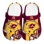 central michigan chippewas helmet stripes clog best selling