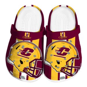 central michigan chippewas helmet stripes clog best selling